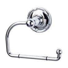 Top Knobs ED4PCE - Edwardian Bath Tissue Hook Ribbon Backplate Polished Chrome