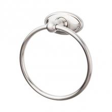 Top Knobs ED5BSNC - Edwardian Bath Ring Oval Backplate Brushed Satin Nickel