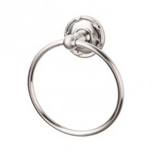 Top Knobs ED5BSNE - Edwardian Bath Ring Ribbon Backplate Brushed Satin Nickel