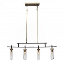 Toltec Company 2534-ESBR-600 - Salinda Billiard/Island Light - Espresso & Brass