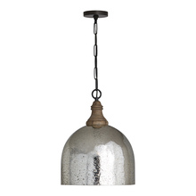 Capital 336011YP-483 - Inglewood 15" Stone Seeded Mercury Pendant