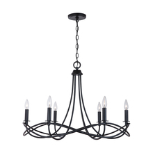  431661MB - Sonnet 29.5" Six Light Chandelier - Matte Black