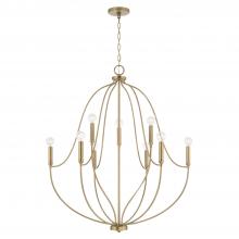 Capital 447091AD - Madison 9-Light Chandelier - Aged Brass