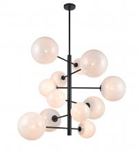  HF4212-BK-WHT - Delilah Collection Hanging Chandelier