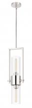  FX-3758-1 - 60W Redmond metal pendant with clear glass shade