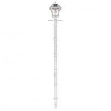  105BSG21 - Baytown II Bulb Solar Lamp Post with GS Light Bulb and EZ-Anchor Base - White