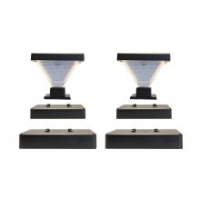  144iP2500KIT - Luxor Solar Post Cap Light – Black 2 PK