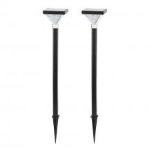  146iP250080 - Luxor Solar Pathway Light – Black 2 PK