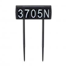  80i90081 - Solar Address Sign With Dual Color Leds