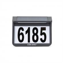  81i90010 - Solar Address Wall Plaque Light with Ground Stakes