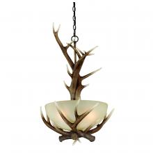 Vaxcel International P0024 - Yoho 19.5-in Antler Pendant Black Walnut