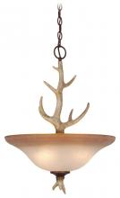Vaxcel International PD33088NS - Lodge 18-in Antler Pendant