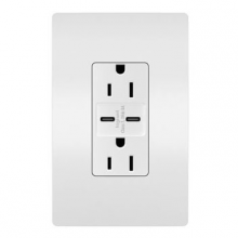 Legrand Radiant R26USBCC6WPWCCV4 - radiant? 15A Tamper-Resistant Ultra-Fast USB Type C/C Outlet, White