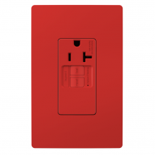 Legrand Radiant 2097TRSGLRED - radiant? Tamper-Resistant 20A Simplex Self-Test GFCI Receptacles with SafeLock? Protection, Red