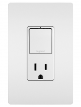  RCD38TRWCC6 - radiant? Single Pole/3-Way Switch with 15A Tamper-Resistant Outlet, White