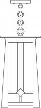 Arroyo Craftsman ABH-9F-S - 9" Aberdeen pendant
