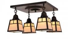 Arroyo Craftsman ACM-4TOF-S - a-line shade 4 light ceiling mount with t-bar overlay