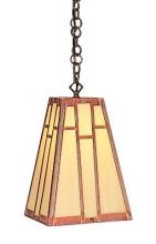 Arroyo Craftsman AH-8F-MB - 8" asheville hanging pendant
