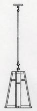 Arroyo Craftsman ASH-12CS-BZ - 12" asheville stem mount pendant