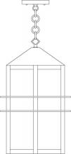 Arroyo Craftsman BEH-9GW-VP - 9" bexley pendant