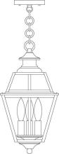  INH-8GRRM-RC - 8" inverness pendant with glass roof