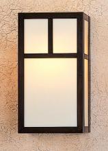  MS-12ATN-S - 12" mission sconce with classic arch overlay