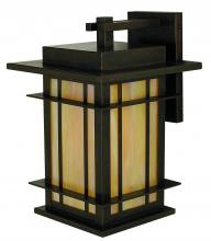 Arroyo Craftsman OPB-9CR-BK - 9" oak park wall mount