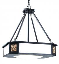 Arroyo Craftsman SCCH-21GW-RB - 21" saint clair inverted chandelier