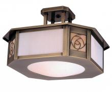 Arroyo Craftsman SCCM-15WO-MB - 15" saint clair inverted semi-flush ceiling mount