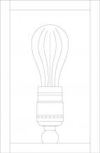 Arroyo Craftsman VIS-8OF-BZ - 8" vintage sconce