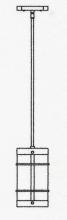 Arroyo Craftsman VSH-7NRF-BK - 7" valencia stem mount pendant - no roof
