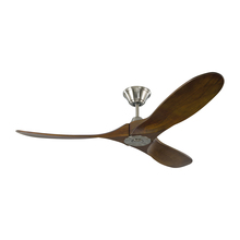 Visual Comfort & Co. Fan Collection 3MAVR52BS - Maverick 52" - Brushed Steel with Dark Walnut Blades
