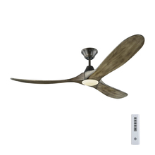 Visual Comfort & Co. Fan Collection 3MAVR60AGPD - Maverick 60" - Aged Pewter with Light Grey Weathered Oak Blades & Light Kit