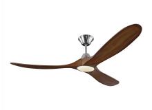 Visual Comfort & Co. Fan Collection 3MAVR60BSKOAD - Maverick 60" - Brushed Steel with Koa Blades & Light Kit