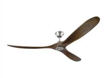 Visual Comfort & Co. Fan Collection 3MAVR70BS - Maverick Max 70" - Brushed Steel with Dark Walnut