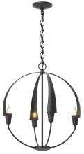 Hubbardton Forge 104201-SKT-10 - Cirque Small Chandelier - Black
