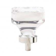 Amerock BP36653CPN - Glacio 1-3/8 in (35 mm) Length Clear/Polished Nickel Cabinet Knob