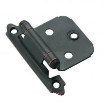 Amerock TENR3429ORB - Variable Overlay Self-Closing, Face Mount Oil-Rubbed Bronze Hinge - 10 Pack