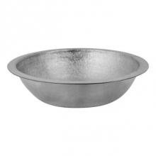 Premier Copper Products TFLR16EN - 16'' Round Under Counter Terra Firma Copper Sink in Nickel