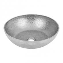 Premier Copper Products TFVR14EN - 14'' Small Round Vessel Terra Firma Copper Sink in Nickel