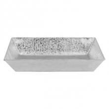 Premier Copper Products TFVREC20EN - 20'' Rectangle Vessel Terra Firma Copper Sink in Nickel