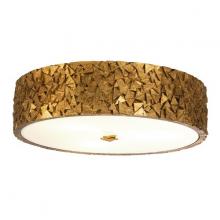 Lucas McKearn FM1158G-RD-16 - Mosaic 3-Light flush Mount in Gold