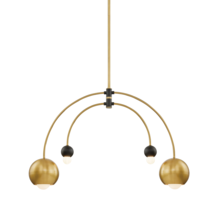  H348804-AGB/BK - Willow Chandelier