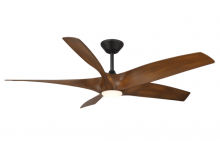Modern Forms US - Fans Only FR-W2401-62L-MB/DK - Zephyr 5 Downrod ceiling fan