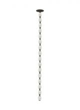 Visual Comfort & Co. Modern Collection 700CLR48BZ-LED930R - Sean Lavin Collier 1-light dimmable LED pendant with dark bronze finish and crystal shade