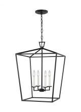 Visual Comfort & Co. Studio Collection 5392604EN-112 - Dianna Four Light Medium Lantern - Midnight Black