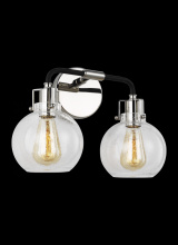 Visual Comfort & Co. Studio Collection VS24402PN/TXB - Clara Two Light Vanity - Polished Nickel