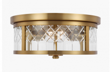 Visual Comfort & Co. Studio Collection AF1072BBS - Alec Flush Mount - Burnished Brass