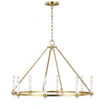 Visual Comfort & Co. Studio Collection CC1458BBS - Marston Large Chandelier - Burnished Brass