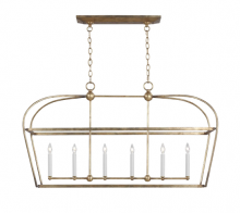 Visual Comfort & Co. Studio Collection CC1216ADB - Stonington Linear Lantern - Antique Gild